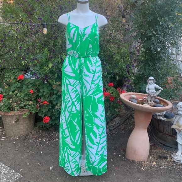 Lilly Pulitzer 20th Anniversary Boom Boom Wide Leg Jumpsuit w/ Pockets Sz Sm - Picture 2 of 13